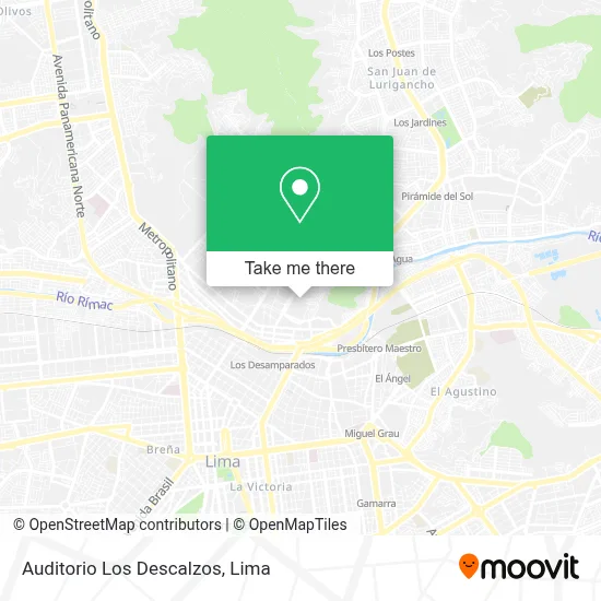 Auditorio Los Descalzos map