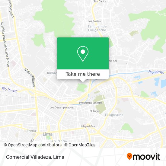 Comercial Villadeza map