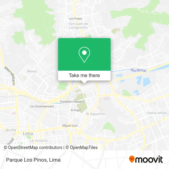 Parque Los Pinos map