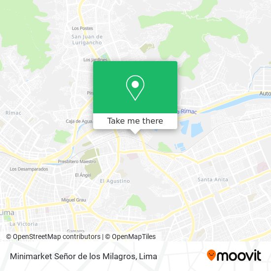 Minimarket Señor de los Milagros map