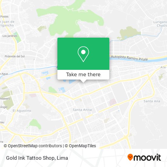 Gold Ink Tattoo Shop map