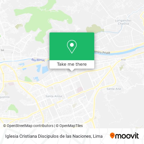 Mapa de Iglesia Cristiana Discipulos de las Naciones