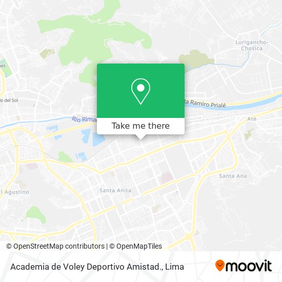 Academia de Voley Deportivo Amistad. map