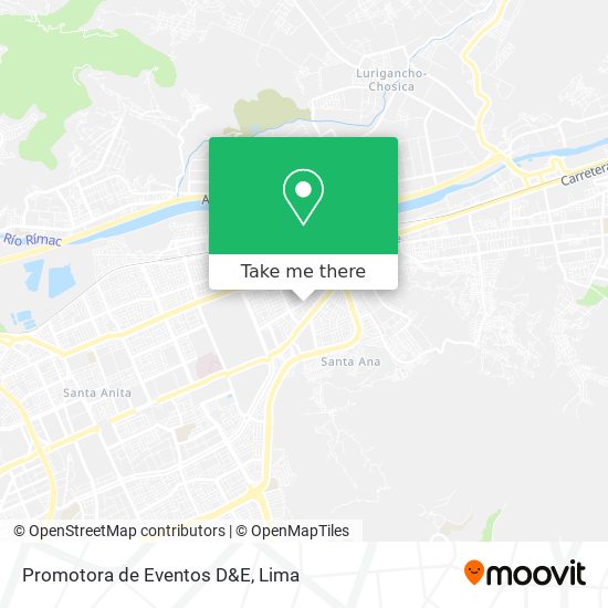 Mapa de Promotora de Eventos D&E