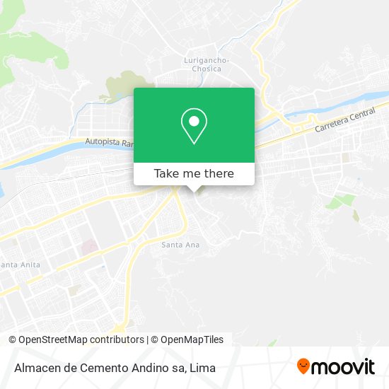 Almacen de Cemento Andino sa map