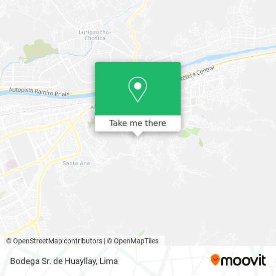 Bodega Sr. de Huayllay map