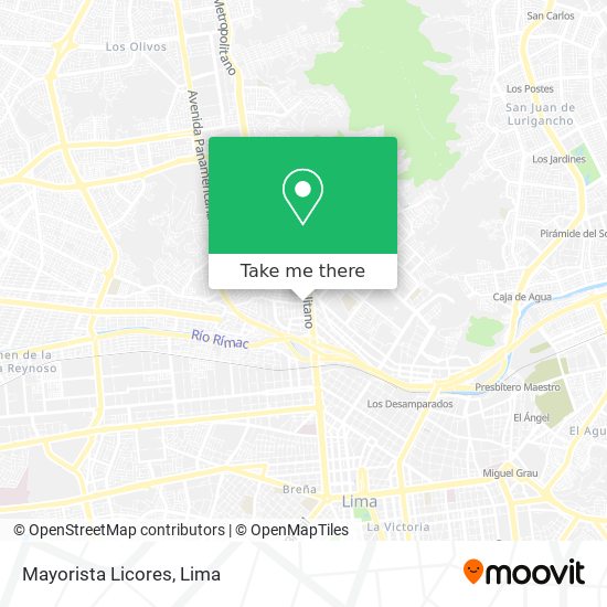 Mayorista Licores map