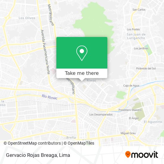 Gervacio Rojas Breaga map