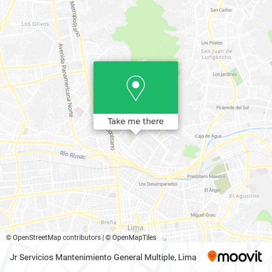 Mapa de Jr Servicios Mantenimiento General Multiple