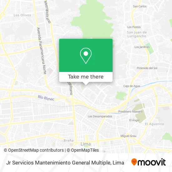 Jr Servicios Mantenimiento General Multiple map