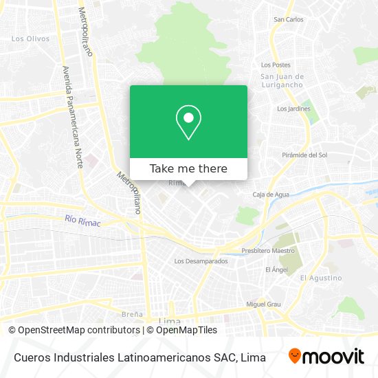 Cueros Industriales Latinoamericanos SAC map