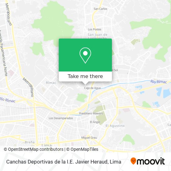 Canchas Deportivas de la I.E. Javier Heraud map