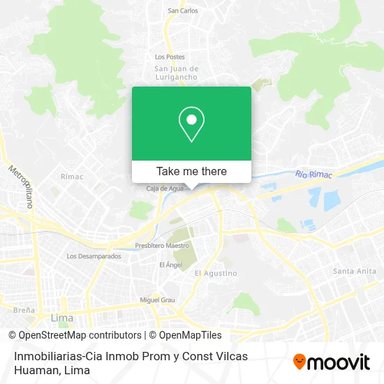 Inmobiliarias-Cia Inmob Prom y Const Vilcas Huaman map