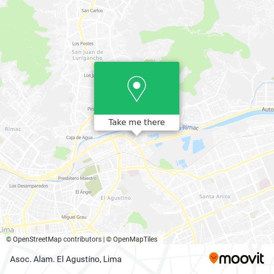 Mapa de Asoc. Alam. El Agustíno