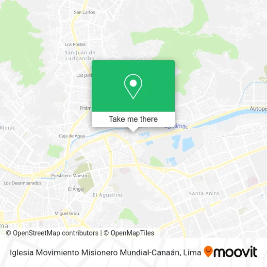 Mapa de Iglesia Movimiento Misionero Mundial-Canaán