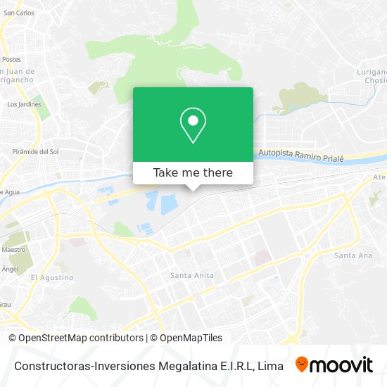 Mapa de Constructoras-Inversiones Megalatina E.I.R.L