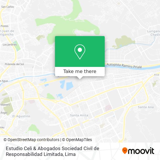 Mapa de Estudio Celi & Abogados Sociedad Civil de Responsabilidad Limitada