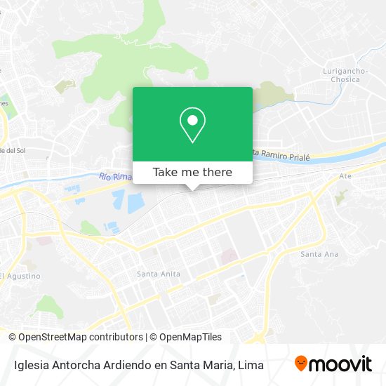 Mapa de Iglesia Antorcha Ardiendo en Santa Maria