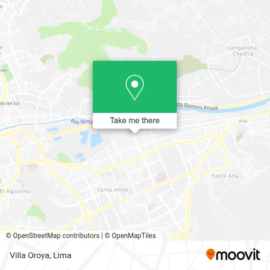 Villa Oroya map