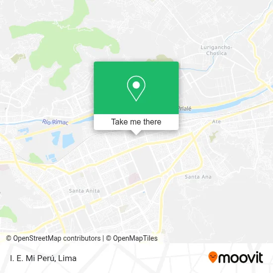 I. E. Mi Perú map