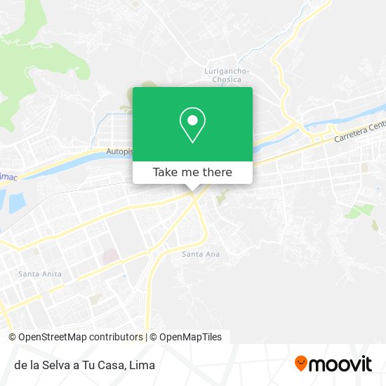 de la Selva a Tu Casa map