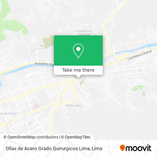Ollas de Acero Grado Quirurgicos Lima map