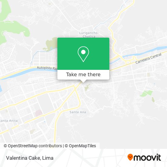 Valentina Cake map