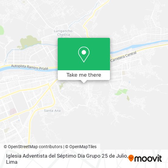 Iglesia Adventista del Séptimo Día Grupo 25 de Julio map