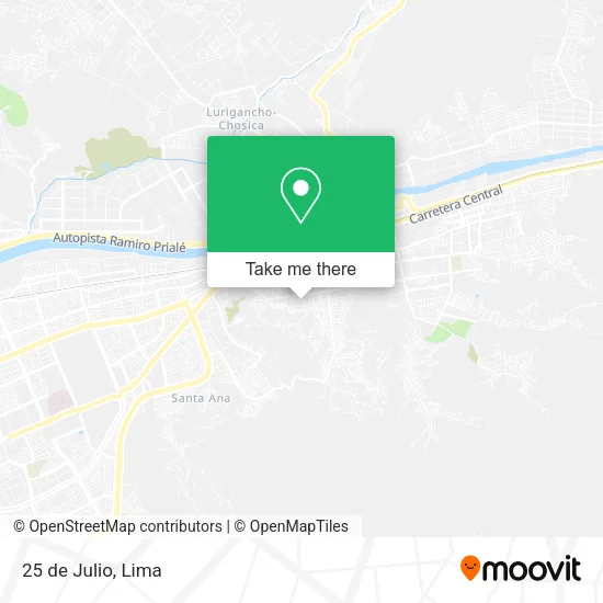 25 de Julio map