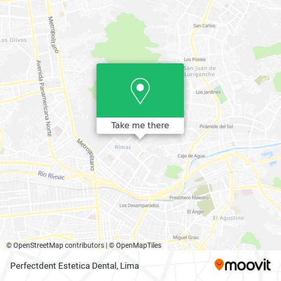 Perfectdent Estetica Dental map