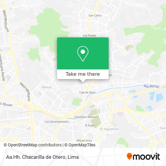 Aa.Hh. Chacarilla de Otero map