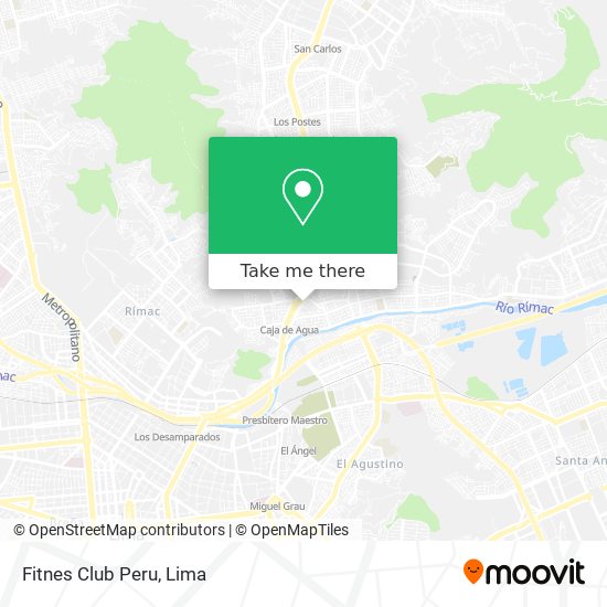 Fitnes Club Peru map