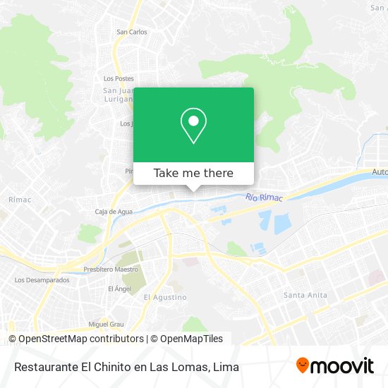 Mapa de Restaurante El Chinito en Las Lomas