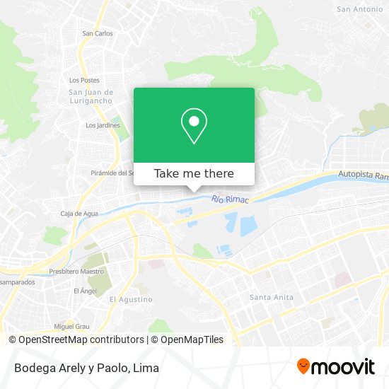 Mapa de Bodega Arely y Paolo