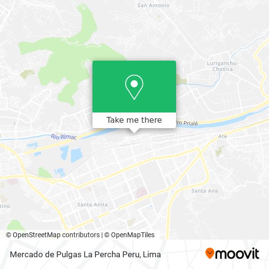 Mapa de Mercado de Pulgas La Percha Peru