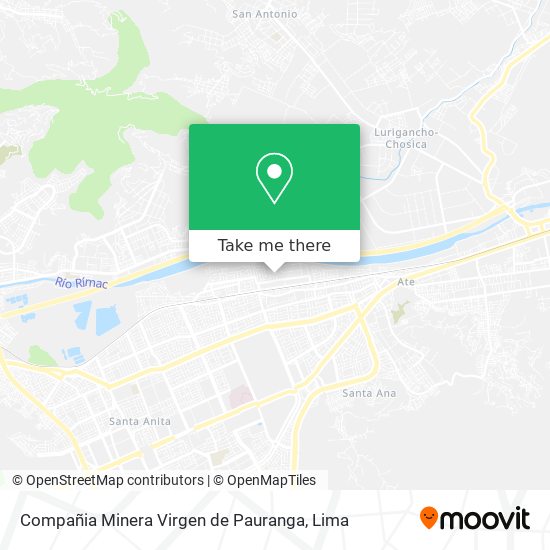 Compañia Minera Virgen de Pauranga map