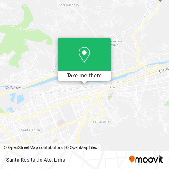 Santa Rosita de Ate map