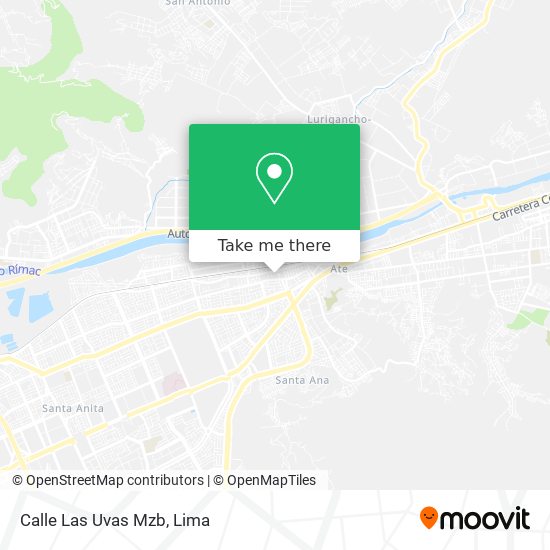 Mapa de Calle Las Uvas Mzb