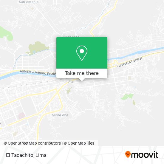 El Tacachito map