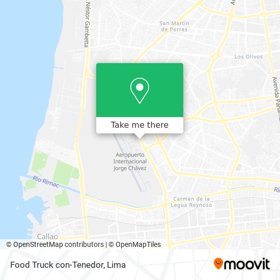 Mapa de Food Truck con-Tenedor