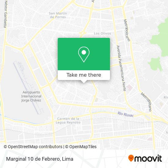 Mapa de Marginal 10 de Febrero