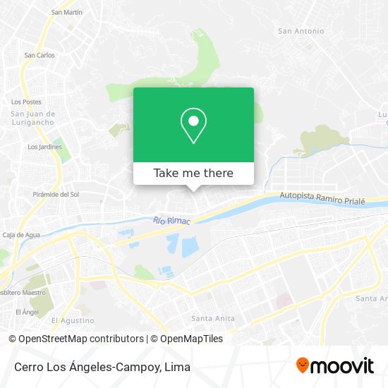 Cerro Los Ángeles-Campoy map