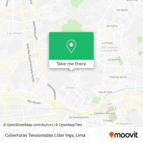 Coberturas Tensionadas Líder Ings map