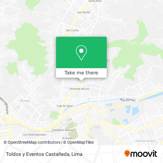 Toldos y Eventos Castañeda map