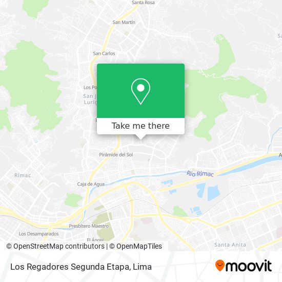 Los Regadores Segunda Etapa map