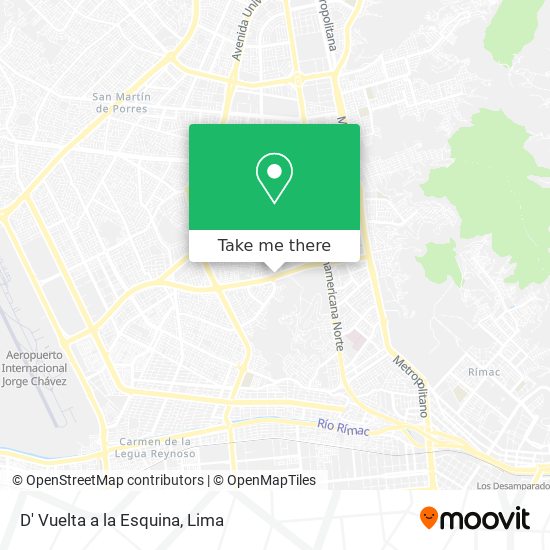 D' Vuelta a la Esquina map