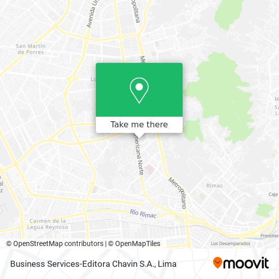 Mapa de Business Services-Editora Chavin S.A.