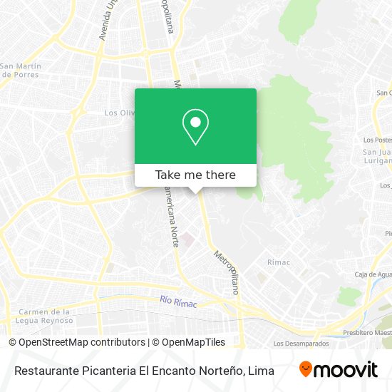 Restaurante Picanteria El Encanto Norteño map
