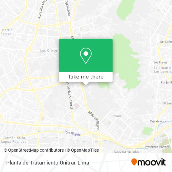 Planta de Tratamiento Unitrar map