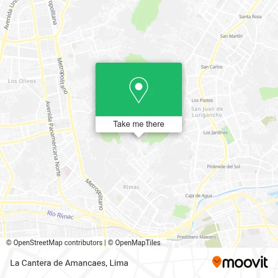 La Cantera de Amancaes map